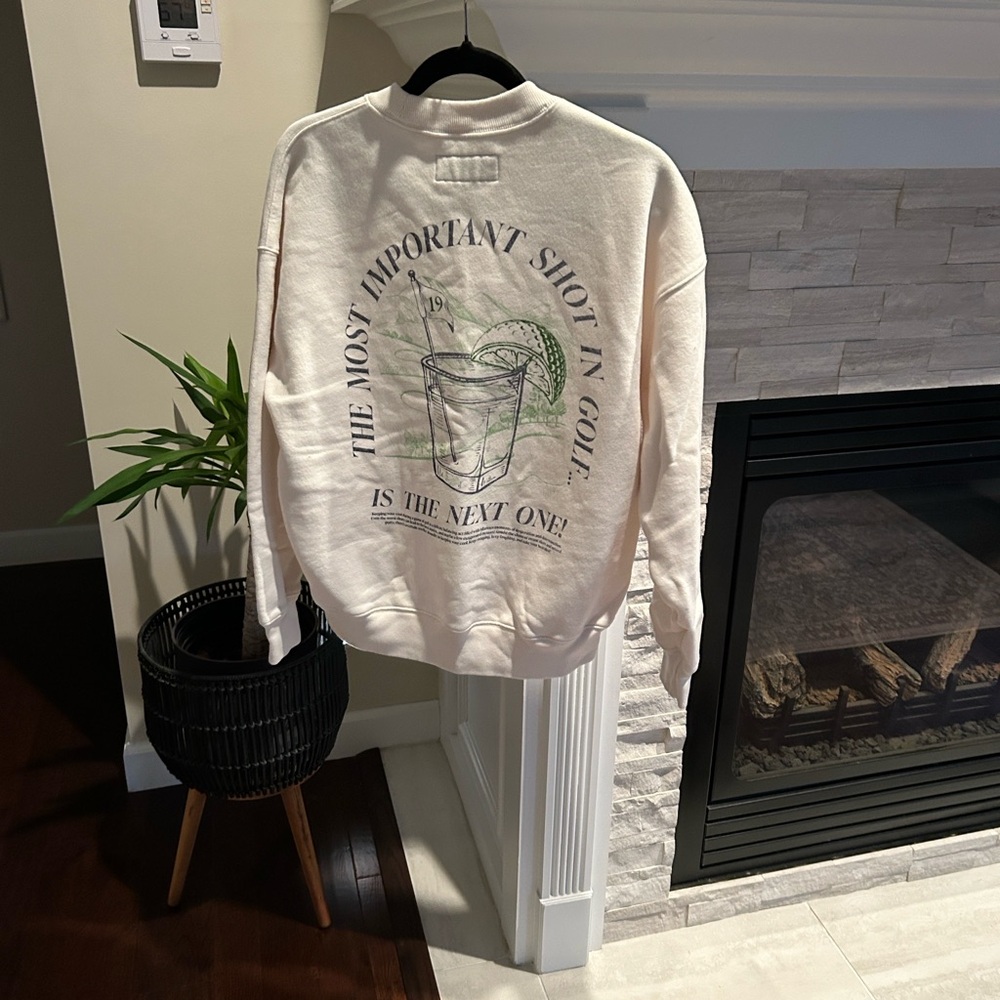 Abercrombie & Fitch Cream Oversized Soft Essentials Sweatshirt
